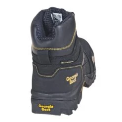 Georgia Boots: Waterproof Composite Toe EH 6-Inch Black GB00130 Men's Amplitude Leather Work Boots -Men's Work Boots Store georgia gb00130 b 01