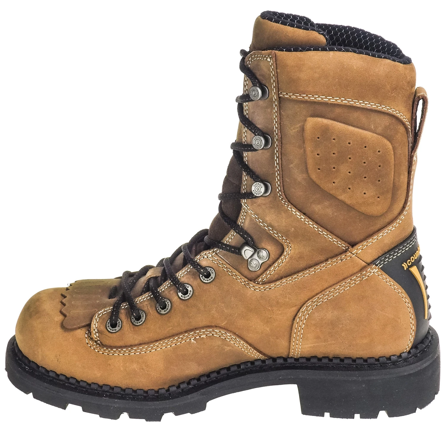 Georgia Boots: Men's Waterproof GB00122 Brown Slip-Resistant Comfort Core Logger Work Boots 7 Georgia Boots: Men's Waterproof GB00122 Brown Slip-Resistant Comfort Core Logger Work Boots - Image 5