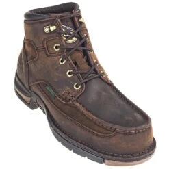 Georgia Boots: Waterproof Men's 6-Inch Brown G7403 Moc-Toe Athens Work Boots -Men's Work Boots Store georgia sg7403 p 01