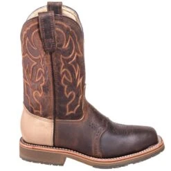 Double H Boots: Men's DH3567 Brown USA-Made Square Steel Toe EH Work Boots 12 Double H Boots: Men's DH3567 Brown USA-Made Square Steel Toe EH Work Boots -Men's Work Boots Store hh dh3567 o 01