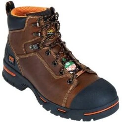 Timberland PRO Boots: Men's Endurance PR Brown 47591 EH Steel Toe Work Boots -Men's Work Boots Store image 45162