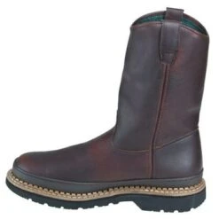 Georgia Boots: Men's G4374 Brown Soggy Giant Steel Toe Wellington Work Boots -Men's Work Boots Store image 49749
