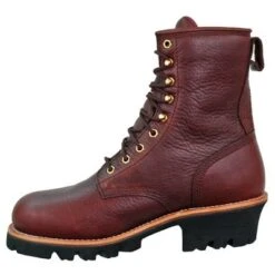 Chippewa Boots: Men's Brown Waterproof EH Steel Toe 73060 Insulated Logger Work Boots -Men's Work Boots Store image 51656
