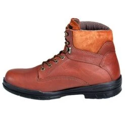 Wolverine Boots: Men's DuraShock 3122 Slip Resistant Brown Work Boots -Men's Work Boots Store image 53850
