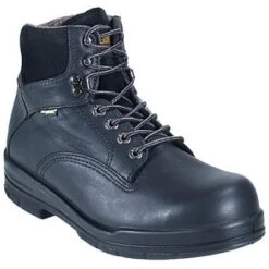 Wolverine Boots: Men's Black 3123 DuraShock Slip-Resistant Work Boots -Men's Work Boots Store image 54094