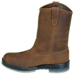Wolverine Boots: Men's 3367 Insulated Waterproof Brown Wellington Boots -Men's Work Boots Store image 59644