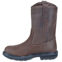 Wolverine Boots: Men's 4707 Brown Steel Toe EH SR Wellington Boots -Men's Work Boots Store image 65340