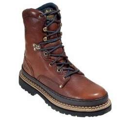 Georgia Boots: Men's Brown G8274 8 Inch Slip Resistant Work Boots -Men's Work Boots Store image 65630