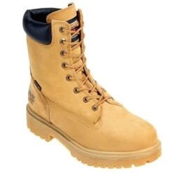 Timberland PRO Boots: Men's 26002 Waterproof Wheat Nubuck 8" Steel Toe Boots -Men's Work Boots Store image 70768