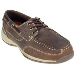Rockport Works Shoes: Men's Steel Toe EH Leather Boat Shoes RK6736 -Men's Work Boots Store image 75090