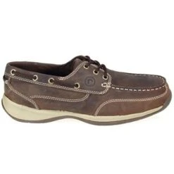 Rockport Works Shoes: Men's Steel Toe EH Leather Boat Shoes RK6736