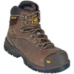 Caterpillar Boots: Men's Brown 89940 Diagnostic HI Insulated Waterproof Steel Toe Hiking Boots -Men's Work Boots Store image 78125 1