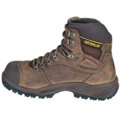 Caterpillar Boots: Men's Brown 89940 Diagnostic HI Insulated Waterproof Steel Toe Hiking Boots -Men's Work Boots Store image 78129 1