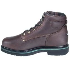 Florsheim FE665 Men's 6 Inch Brown Leather Steel-Toe EH Boot -Men's Work Boots Store image 80326
