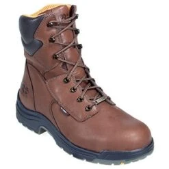 Timberland PRO Boots: Men's TiTAN 47019 Brown Waterproof Alloy Toe EH Boots -Men's Work Boots Store image 82693
