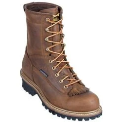 Carolina Boots: Men's Steel Toe EH CA9824 Waterproof Logger Boots -Men's Work Boots Store image 88560