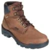 Wolverine Boots: Men's 5484 Durbin Waterproof Nubuck Brown Boots -Men's Work Boots Store image 91480