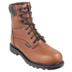 Iron Age Boots: Men's Brown IA0180 Composite Toe Waterproof EH Work Boots
