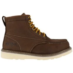 Iron Age Boot: Men's IA5061 Tan Reinforcer Steel Toe EH Wedge Boot -Men's Work Boots Store iron age ia5061 reinforcer 01