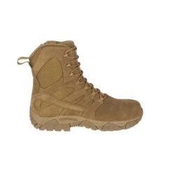 Merrell Boots: Unisex J099371 Tan Moab 2 Defense Composite Toe Side Zip Tactical Work Boot -Men's Work Boots Store j099371 02