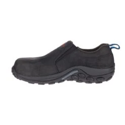 Merrell Shoes: Men's J099379 Black Jungle Moc Composite Toe Slip Resistant SD Slip On Work Shoe -Men's Work Boots Store j099379 08 1