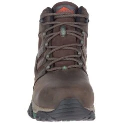 Merrell Boots: Men's J10627 Brown Moab Vertex Mid Composite Toe Waterproof Work Boot -Men's Work Boots Store j10627 2