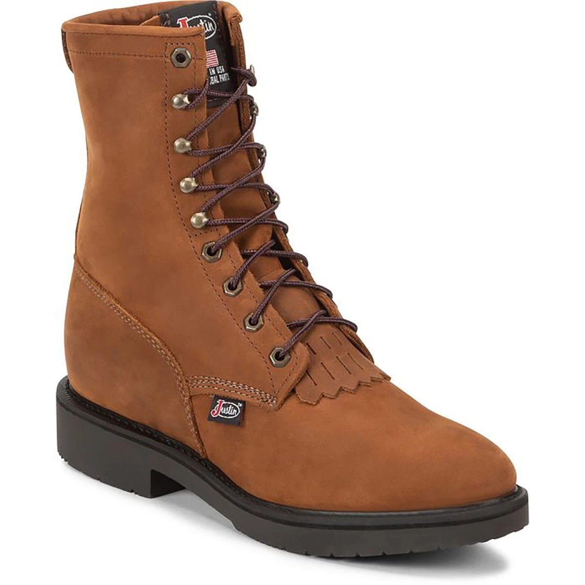 Justin Boots: Men's 760 USA Made 8 Inch EH Work Boots 3 Justin Boots: Men's 760 USA Made 8 Inch EH Work Boots