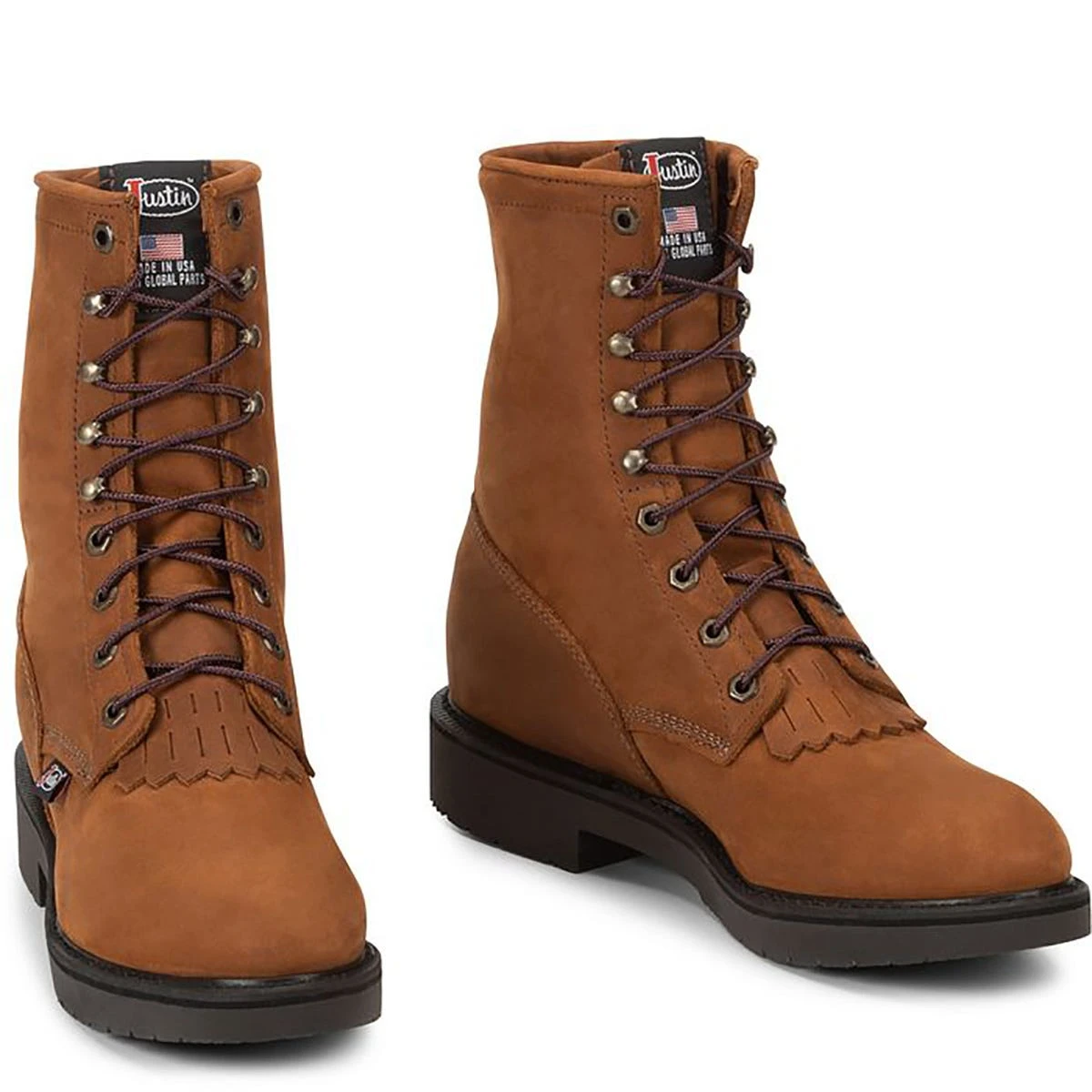 Justin Boots: Men's 760 USA Made 8 Inch EH Work Boots 4 Justin Boots: Men's 760 USA Made 8 Inch EH Work Boots - Image 2