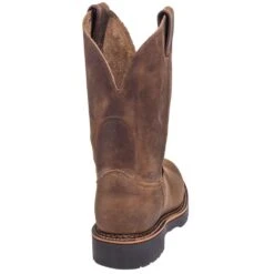 Justin Boots: Men's 4440 Gaucho Brown EH Wellington Boots -Men's Work Boots Store justin 4440 b 01