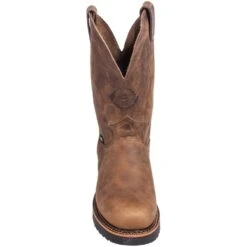 Justin Boots: Men's 4440 Gaucho Brown EH Wellington Boots -Men's Work Boots Store justin 4440 f 01