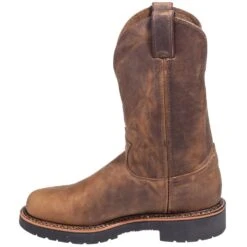 Justin Boots: Men's 4440 Gaucho Brown EH Wellington Boots -Men's Work Boots Store justin 4440 i 01