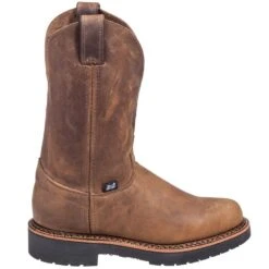 Justin Boots: Men's 4440 Gaucho Brown EH Wellington Boots -Men's Work Boots Store justin 4440 o 01