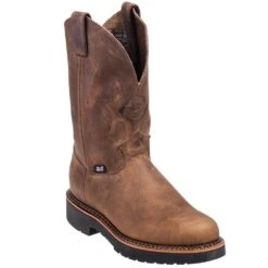 Justin Boots: Men's 4440 Gaucho Brown EH Wellington Boots -Men's Work Boots Store justin 4440 p 01