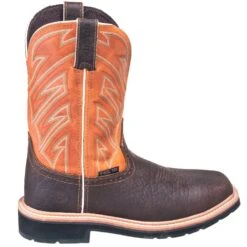 Justin Boots: Men's SE4561 Steel Toe EH Stampede Cowboy Work Boots -Men's Work Boots Store justin 4561 090 o 01