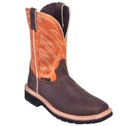 Justin Boots: Men's SE4561 Steel Toe EH Stampede Cowboy Work Boots -Men's Work Boots Store justin 4561 090 p 01