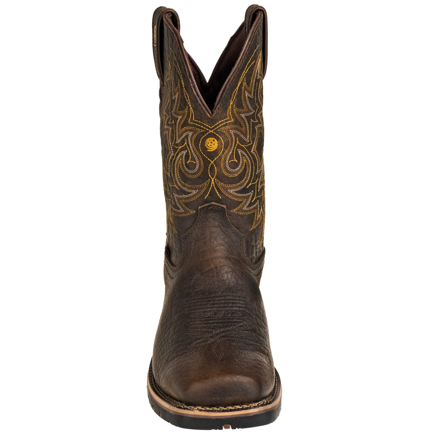 Justin Boots: Brown GR9050 Men's Waterproof George Strait Fireman Cowboy Boots 8 Justin Boots: Brown GR9050 Men's Waterproof George Strait Fireman Cowboy Boots - Image 6