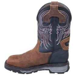 Justin Boots: Men's WK2104 Steel Toe EH Cowboy Work Boots -Men's Work Boots Store justin wk2104 i 01