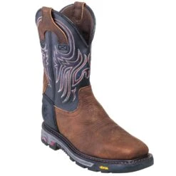 Justin Boots: Men's WK2104 Steel Toe EH Cowboy Work Boots -Men's Work Boots Store justin wk2104 p 01