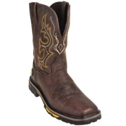 Justin Boots: Men's SE4624 Rustic Barnwood Hybred EH Cowboy Boots -Men's Work Boots Store justin wk4624 p 01