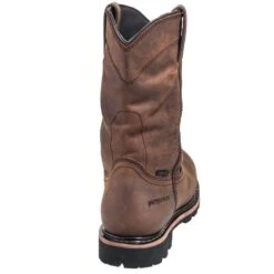 Justin Boots: Men's WK4630 Brown 10" Composite Toe Boots -Men's Work Boots Store justin wk4630 b 01