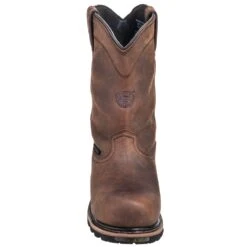 Justin Boots: Men's WK4630 Brown 10" Composite Toe Boots -Men's Work Boots Store justin wk4630 f 01