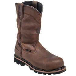Justin Boots: Men's WK4630 Brown 10" Composite Toe Boots -Men's Work Boots Store justin wk4630 p 01