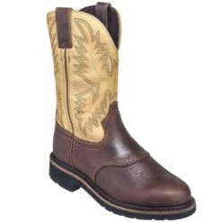 Justin Boots: Men's SE4660 Brown Stampede Cowboy Boots -Men's Work Boots Store justin wk4660 080 p 01