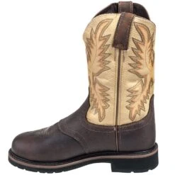 Justin Boots: Men's SE4661 Brown Stampede Steel Toe Cowboy Boots 13 Justin Boots: Men's SE4661 Brown Stampede Steel Toe Cowboy Boots -Men's Work Boots Store justin wk4661 i 01