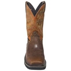 Justin Boots: Men's SE4812 Tan Composite Toe EH Non-Metallic Stampede Work Boots -Men's Work Boots Store justin wk4812 090 f 01
