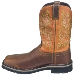 Justin Boots: Men's SE4812 Tan Composite Toe EH Non-Metallic Stampede Work Boots -Men's Work Boots Store justin wk4812 090 i 01