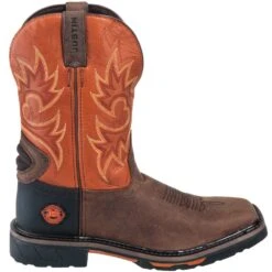 Justin Boots: Men's SE4944 Two Tone Leather EH Cowboy Work Boots -Men's Work Boots Store justin wk4944 090 o 01