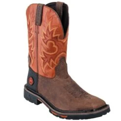 Justin Boots: Men's SE4944 Two Tone Leather EH Cowboy Work Boots -Men's Work Boots Store justin wk4944 090 p 01