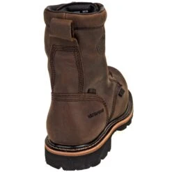 Justin Boots: Men's WK630 Brown Waterproof Composite Toe Met Guard Boots -Men's Work Boots Store justin wk630 b 01 1