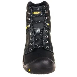 KEEN Utility Boots: Men's 1016778 Black 6-Inch Steel Toe EH Waterproof Mt. Vernon Work Boots -Men's Work Boots Store keen 1016778 f 001